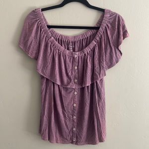American eagle off the shoulder top